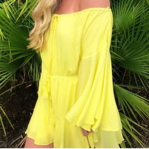 Bright yellow romper